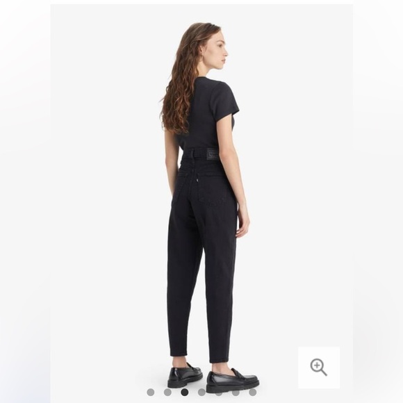 Levi's High Waisted Mom Flash Black Jeans Size 27, 24L  Petite. - Picture 14 of 15